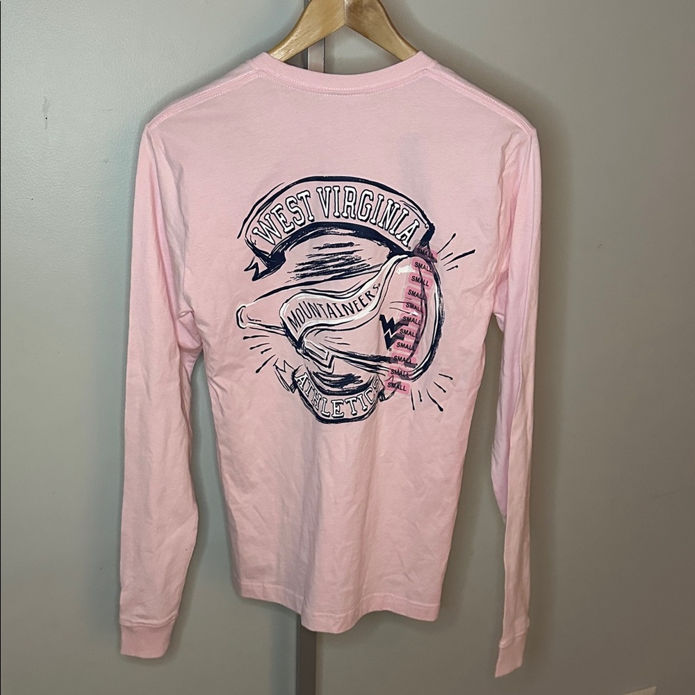 NWT West Virginia Mountaineers Athletics Champion Light Pink Long-Sleeve Tee, S - Picture 5 of 15